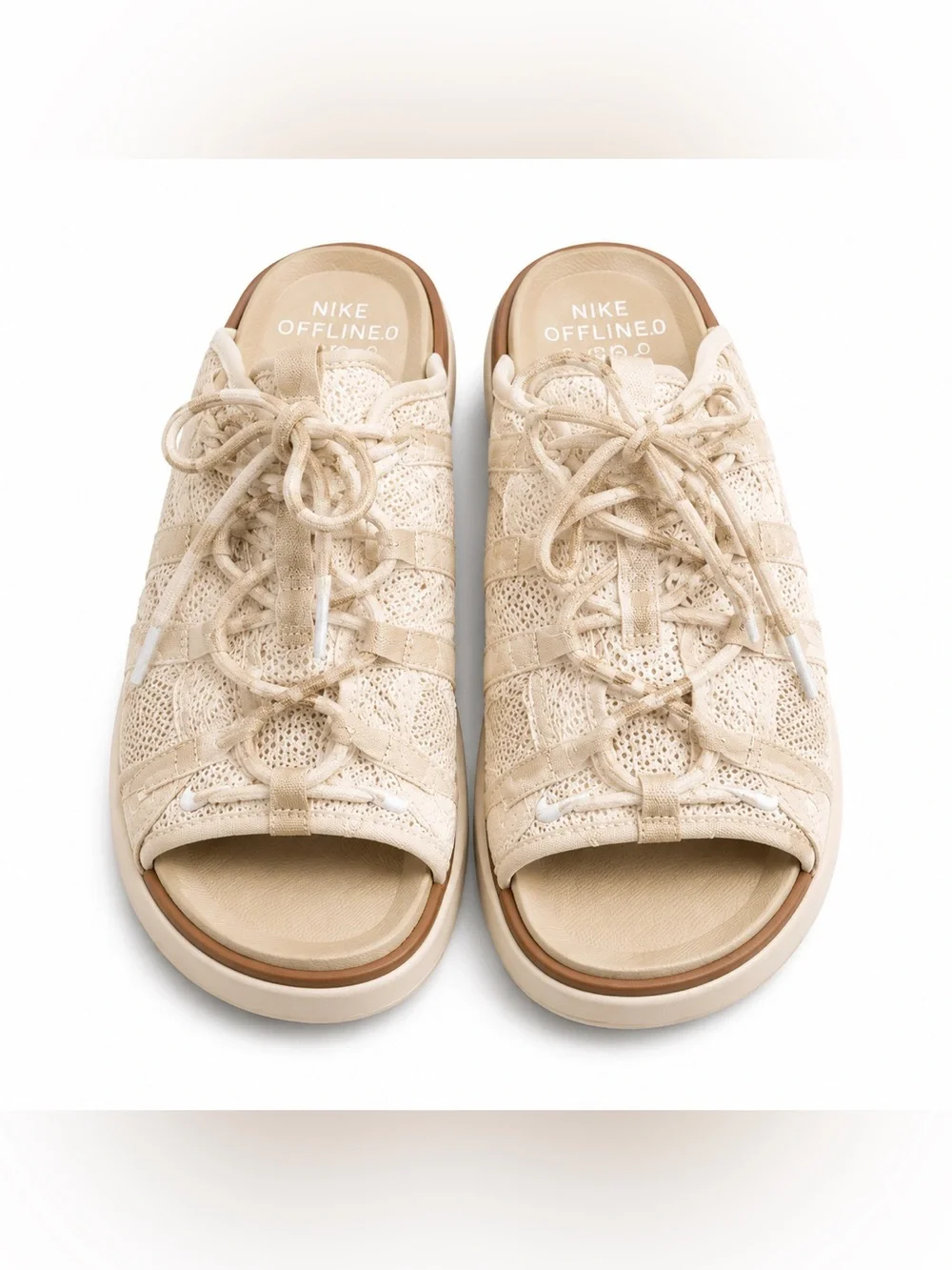 Nike Offline 2.0 Rattan Lace-Up Mule Sandals W9 M7.5